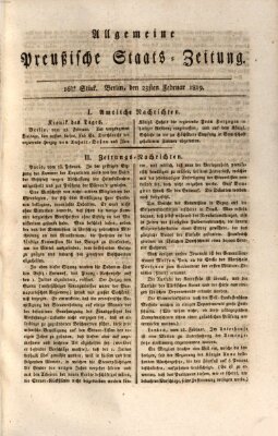 Allgemeine preußische Staats-Zeitung Dienstag 23. Februar 1819