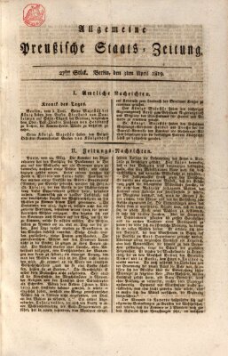 Allgemeine preußische Staats-Zeitung Samstag 3. April 1819