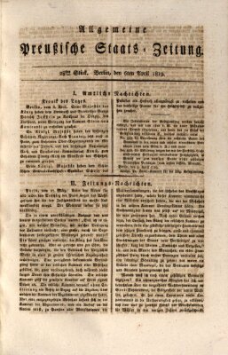 Allgemeine preußische Staats-Zeitung Dienstag 6. April 1819