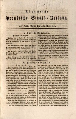 Allgemeine preußische Staats-Zeitung Dienstag 20. April 1819