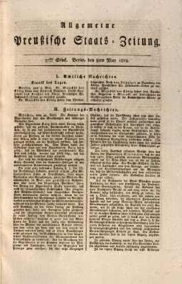 Allgemeine preußische Staats-Zeitung Samstag 8. Mai 1819