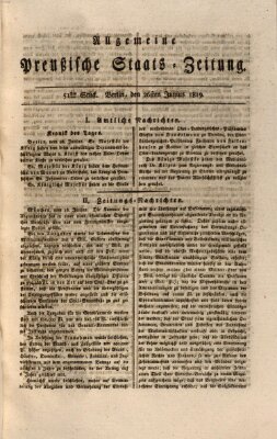 Allgemeine preußische Staats-Zeitung Samstag 26. Juni 1819