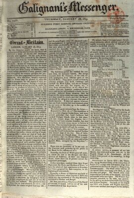 Galignani's messenger Donnerstag 28. Januar 1819