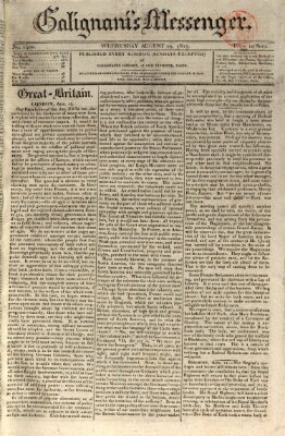 Galignani's messenger Donnerstag 19. August 1819
