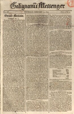 Galignani's messenger Donnerstag 17. Februar 1820