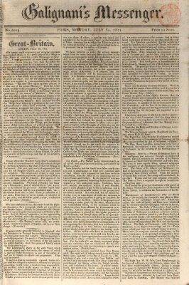 Galignani's messenger Montag 30. Juli 1821