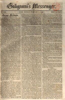 Galignani's messenger Montag 11. Februar 1822