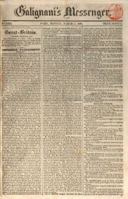 Galignani's messenger Montag 11. März 1822
