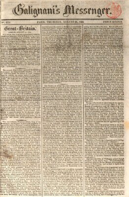 Galignani's messenger Donnerstag 22. August 1822