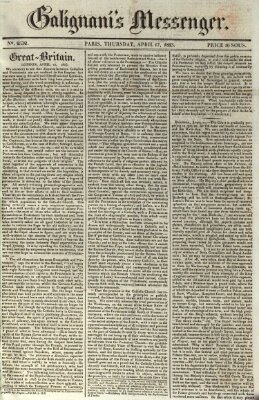 Galignani's messenger Donnerstag 17. April 1823