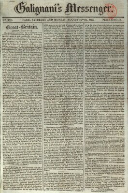 Galignani's messenger Sonntag 17. August 1823