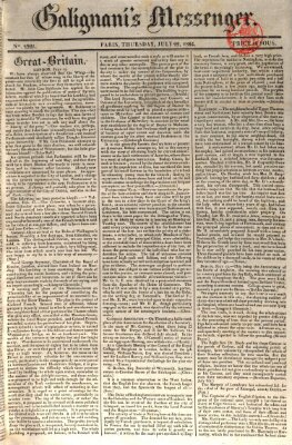Galignani's messenger Donnerstag 22. Juli 1824
