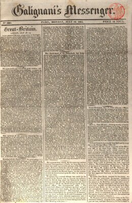 Galignani's messenger Montag 18. Juli 1825