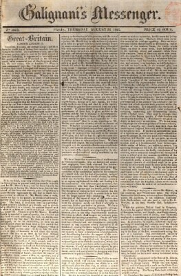 Galignani's messenger Donnerstag 18. August 1825