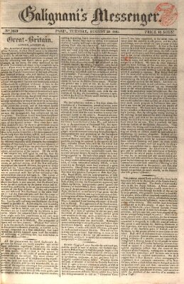 Galignani's messenger Dienstag 30. August 1825