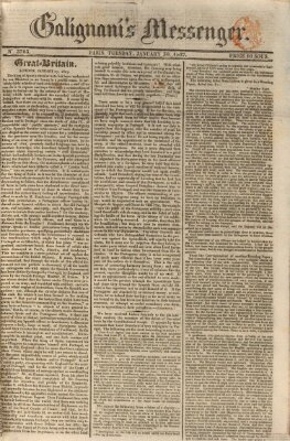 Galignani's messenger Dienstag 30. Januar 1827