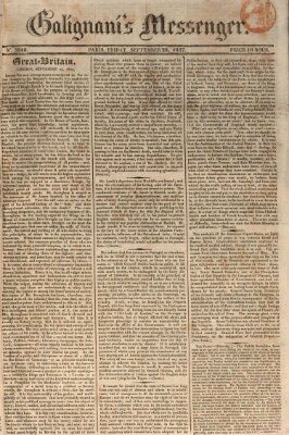 Galignani's messenger Freitag 28. September 1827