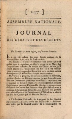 Journal des débats et des décrets Samstag 17. April 1790
