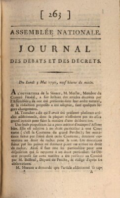 Journal des débats et des décrets Montag 3. Mai 1790