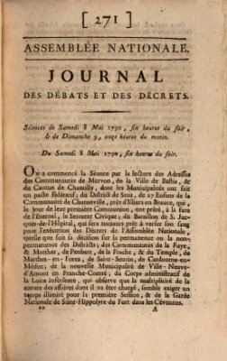Journal des débats et des décrets Samstag 8. Mai 1790
