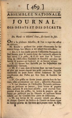 Journal des débats et des décrets Dienstag 12. Oktober 1790
