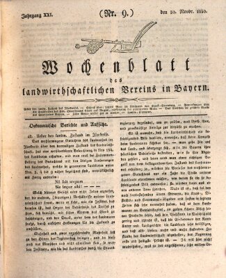 Wochenblatt des Landwirtschaftlichen Vereins in Bayern