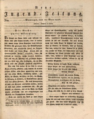 Neue Jugendzeitung (Bildungsblätter oder Zeitung für die Jugend) Montag 27. Mai 1816