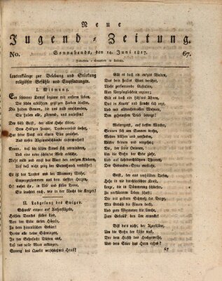 Neue Jugendzeitung (Bildungsblätter oder Zeitung für die Jugend) Samstag 14. Juni 1817