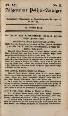Allgemeiner Polizei-Anzeiger Samstag 15. Oktober 1842