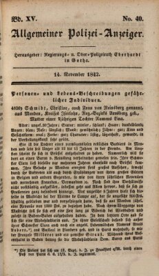 Allgemeiner Polizei-Anzeiger Montag 14. November 1842