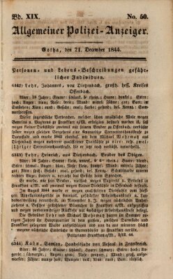 Allgemeiner Polizei-Anzeiger Samstag 21. Dezember 1844