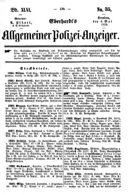 Eberhardt's allgemeiner Polizei-Anzeiger (Allgemeiner Polizei-Anzeiger) Dienstag 4. Mai 1858