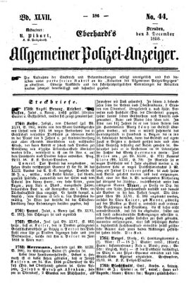 Eberhardt's allgemeiner Polizei-Anzeiger (Allgemeiner Polizei-Anzeiger) Freitag 3. Dezember 1858