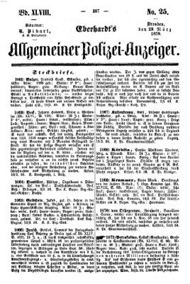 Eberhardt's allgemeiner Polizei-Anzeiger (Allgemeiner Polizei-Anzeiger) Dienstag 29. März 1859