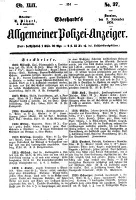 Eberhardt's allgemeiner Polizei-Anzeiger (Allgemeiner Polizei-Anzeiger) Dienstag 8. November 1859