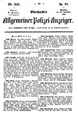 Eberhardt's allgemeiner Polizei-Anzeiger (Allgemeiner Polizei-Anzeiger) Dienstag 22. November 1859
