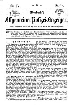 Eberhardt's allgemeiner Polizei-Anzeiger (Allgemeiner Polizei-Anzeiger) Freitag 2. März 1860