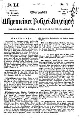 Eberhardt's allgemeiner Polizei-Anzeiger (Allgemeiner Polizei-Anzeiger) Samstag 28. Juli 1860
