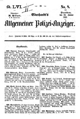 Eberhardt's allgemeiner Polizei-Anzeiger (Allgemeiner Polizei-Anzeiger) Mittwoch 28. Januar 1863