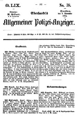 Eberhardt's allgemeiner Polizei-Anzeiger (Allgemeiner Polizei-Anzeiger) Mittwoch 9. November 1864