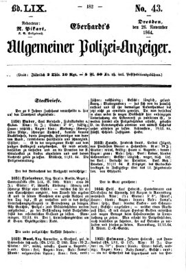 Eberhardt's allgemeiner Polizei-Anzeiger (Allgemeiner Polizei-Anzeiger) Samstag 26. November 1864