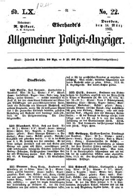 Eberhardt's allgemeiner Polizei-Anzeiger (Allgemeiner Polizei-Anzeiger) Samstag 18. März 1865
