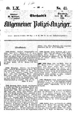 Eberhardt's allgemeiner Polizei-Anzeiger (Allgemeiner Polizei-Anzeiger) Mittwoch 24. Mai 1865
