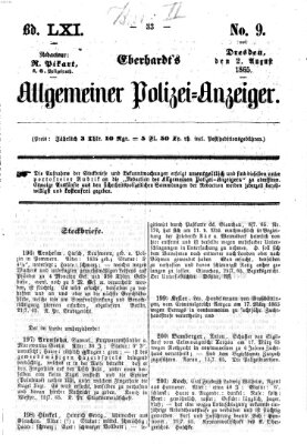Eberhardt's allgemeiner Polizei-Anzeiger (Allgemeiner Polizei-Anzeiger) Mittwoch 2. August 1865