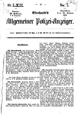 Eberhardt's allgemeiner Polizei-Anzeiger (Allgemeiner Polizei-Anzeiger) Mittwoch 24. Januar 1866