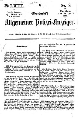 Eberhardt's allgemeiner Polizei-Anzeiger (Allgemeiner Polizei-Anzeiger) Samstag 28. Juli 1866