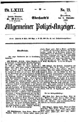 Eberhardt's allgemeiner Polizei-Anzeiger (Allgemeiner Polizei-Anzeiger) Mittwoch 5. September 1866