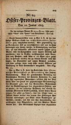 Ostsee-Provinzen-Blatt Donnerstag 12. Juni 1823