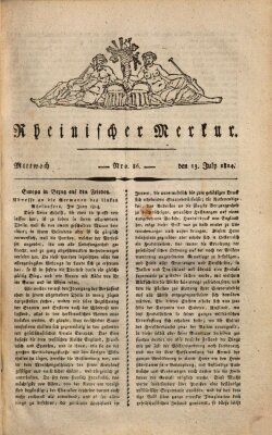 Rheinischer Merkur Mittwoch 13. Juli 1814