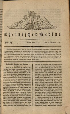 Rheinischer Merkur Freitag 7. Oktober 1814